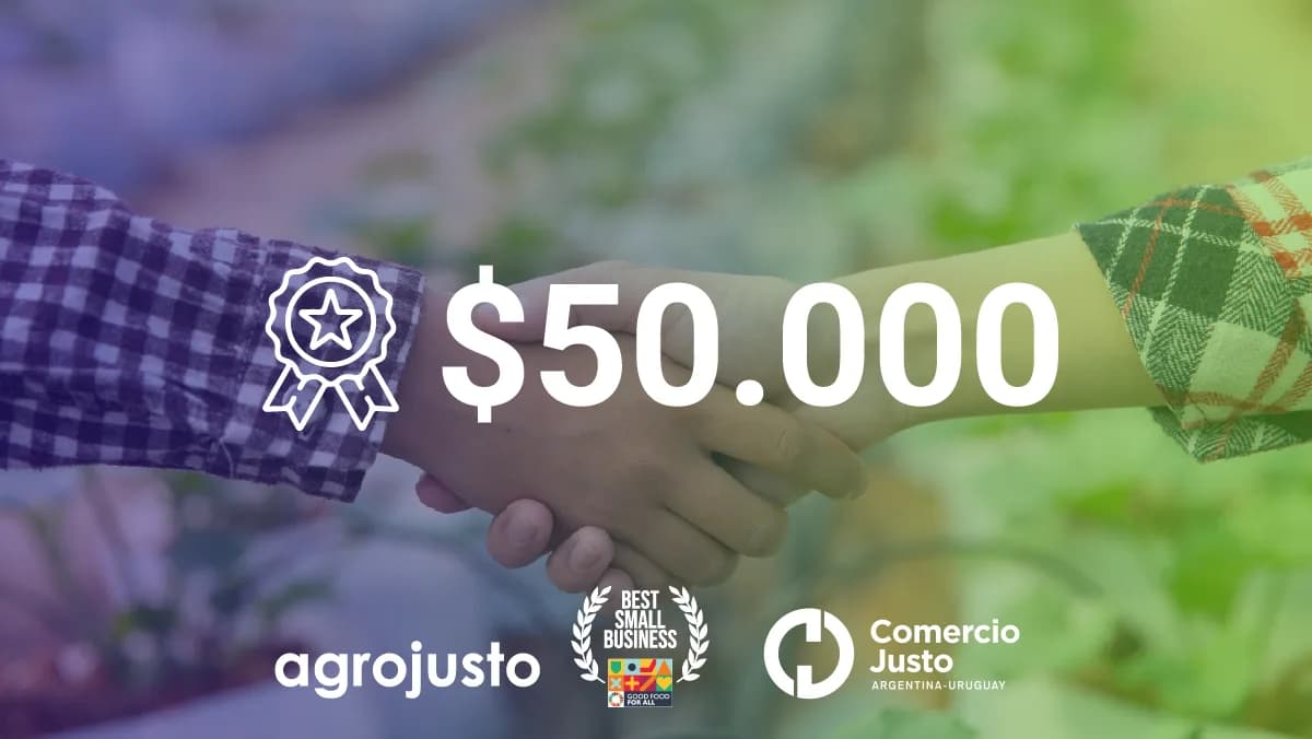 O comércio justo é premiado: 50 mil pesos e benefícios